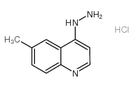 4-HYDRAZINO-6-METHYLQUINOLINE HYDROCHLORIDE结构式