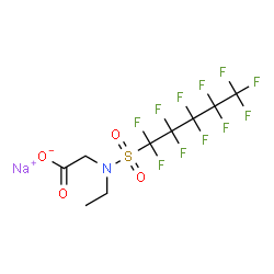 sodium N-ethyl-N-[(undecafluoropentyl)sulphonyl]glycinate结构式