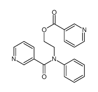 2-[N-(pyridine-3-carbonyl)anilino]ethyl pyridine-3-carboxylate结构式