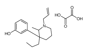 3-(2-methyl-1-prop-2-enyl-3-propylpiperidin-3-yl)phenol,oxalic acid Structure