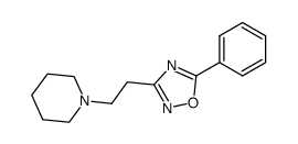 3-(β-piperidino)ethyl-5-phenyl-1,2,4-oxadiazole Structure