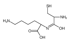 (2S)-6-amino-2-[[(2R)-2-amino-3-sulfanylpropanoyl]amino]hexanoic acid Structure