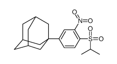 1-[4-[(1-Methylethyl)sulfonyl]-3-nitrophenyl]tricyclo[3.3.1.13,7]decane结构式