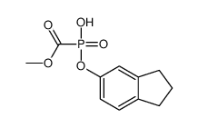 2,3-dihydro-1H-inden-5-yloxy(methoxycarbonyl)phosphinic acid结构式