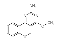 1-Methoxy-10H-9-thia-2,4-diaza-phenanthren-3-ylamine结构式