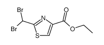 2-Dibrommethyl-4-thiazolcarbonsaeure-ethylester Structure