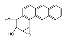 (-)-(1S,2R,3R,4S)-3,4-Dihydroxy-1,2-epoxy-1,2,3,4-tetrahydrobenz(a)ant hracene结构式