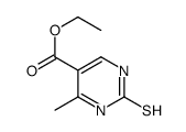 5-PYRIMIDINECARBOXYLIC ACID, 1,2-DIHYDRO-6-METHYL-2-THIOXO-, ETHYL ESTER结构式