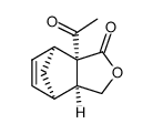 (3aS,4R,7S,7aR)-7a-acetyl-3a,4,7,7a-tetrahydro-4,7-methanoisobenzofuran-1(3H)-one Structure