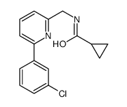 N-[[6-(3-chlorophenyl)pyridin-2-yl]methyl]cyclopropanecarboxamide Structure