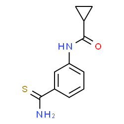 N-[3-(AMINOCARBONOTHIOYL)PHENYL]CYCLOPROPANECARBOXAMIDE Structure