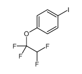 1-Iodo-4-(1,1,2,2-tetrafluoroethoxy)benzene, 4-Iodophenyl 1,1,2,2-tetrafluoroethyl ether结构式