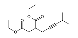 diethyl 2-(4-methylpent-2-ynyl)butanedioate Structure