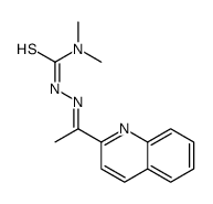 1,1-dimethyl-3-(1-quinolin-2-ylethylideneamino)thiourea Structure