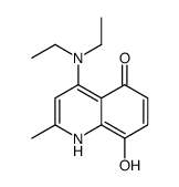 4-(diethylamino)-8-hydroxy-2-methyl-1H-quinolin-5-one结构式