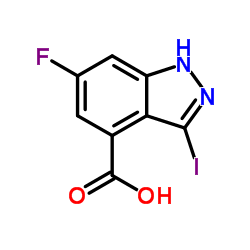 6-氟-3-碘-1H-吲唑-4-羧酸结构式