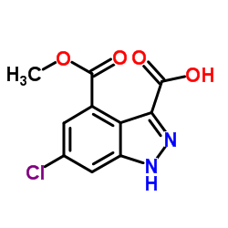 6-CHLORO-4-METHOXYCARBONYL-3-INDAZOLECARBOXYLIC ACID picture