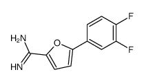 5-(3,4-difluorophenyl)furan-2-carboximidamide结构式