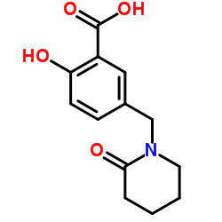 2-HYDROXY-5-(2-OXO-PIPERIDIN-1-YLMETHYL)-BENZOIC ACID structure