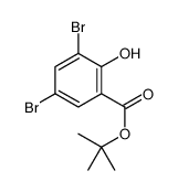 tert-butyl 3,5-dibromo-2-hydroxybenzoate Structure