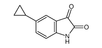 5-cyclopropyl-1H-indole-2,3-dione结构式