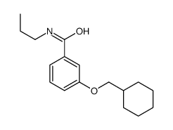 3-(cyclohexylmethoxy)-N-propylbenzamide结构式