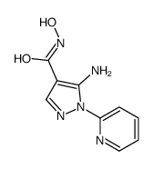 5-amino-N-hydroxy-1-pyridin-2-ylpyrazole-4-carboxamide Structure