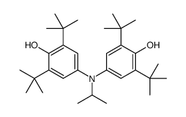 2,6-ditert-butyl-4-(3,5-ditert-butyl-4-hydroxy-N-propan-2-ylanilino)phenol结构式