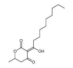 3-(1-hydroxydecylidene)-6-methyloxane-2,4-dione Structure