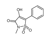 4-hydroxy-2-methyl-5-phenyl-3(2H)-isothiazolone 1,1-dioxide结构式