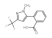 2-[1-甲基-3-(三氟甲基)-1H-吡唑-5-基]苯甲酸结构式