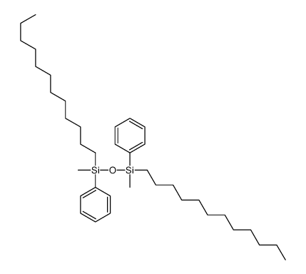 dodecyl-(dodecyl-methyl-phenylsilyl)oxy-methyl-phenylsilane结构式