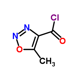 5-Methyl-1,2,3-oxadiazole-4-carbonyl chloride Structure