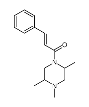 N-methyl-2,5-dimethyl-N'-cinnamoylpiperazine结构式