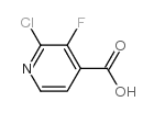 2-Chloro-3-Fluoro-4-Carboxypyridine structure