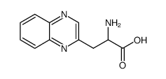 2-Quinoxalinepropanoic acid, α-amino- Structure