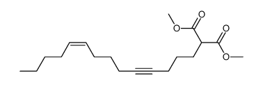 dimethyl (Z)-2-(tetradec-9-en-4-yn-1-yl)malonate Structure