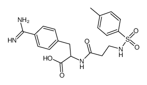 Nα-(Tosyl-β-alanyl)-4-amidinophenylalanin Structure