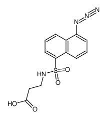 1-Azido-5-naphtalene sulfonyl aminopropionate Structure