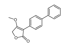 3-[1,1'-biphenyl]-4-yl-4-methoxy-5H-furan-2-one Structure