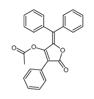 4-acetoxy-5-diphenylmethylene-3-phenylfuran-2(5H)-one Structure