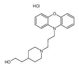 2-[1-(3-Phenoxazin-10-yl-propyl)-piperidin-4-yl]-ethanol; hydrochloride Structure