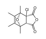 1-Chlor-3,4,5,6-tetramethyl-3,6-endoxo-Δ4-tetrahydro-cis-phthalsaeureanhydrid结构式