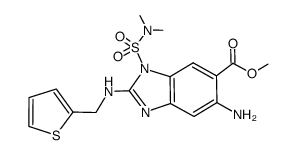 methyl 5-amino-1-[(dimethylamino)sulfonyl]-2-[(2-thienylmethyl)amino]-1H-benzimidazole-6-carboxylate Structure