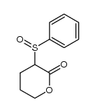 3-(phenylsulfinyl)tetrahydro-2H-pyran-2-one Structure