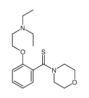 [2-[2-(diethylamino)ethoxy]phenyl]-morpholin-4-ylmethanethione结构式