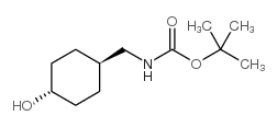 TRANS-N-BOC-4-AMINOMETHYL-CYCLOHEXANOL Structure