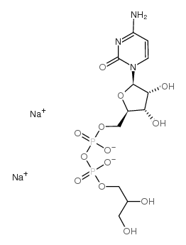 胞苷-5’-二磷酸甘油酯二钠盐结构式