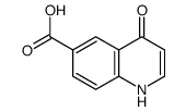 4-OXO-1,4-DIHYDRO-QUINOLINE-6-CARBOXYLIC ACID Structure