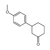 3-(4-methoxyphenyl)cyclohexan-1-one结构式